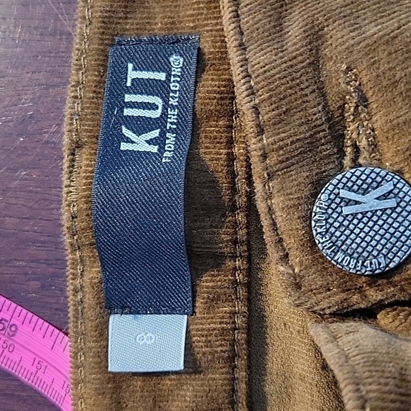 KUT FROM THE KLOTH Fab AB Skinny Diana Brown‎ Corduroy Jeans Size 8 - Picture 9 of 10